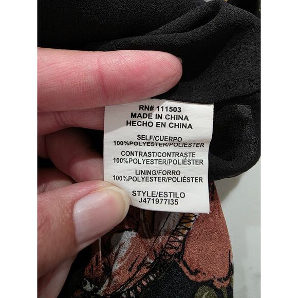 June & Hudson Floral Wide-Leg Romper • Medium • Boho Wrap Style - Picture 7 of 9